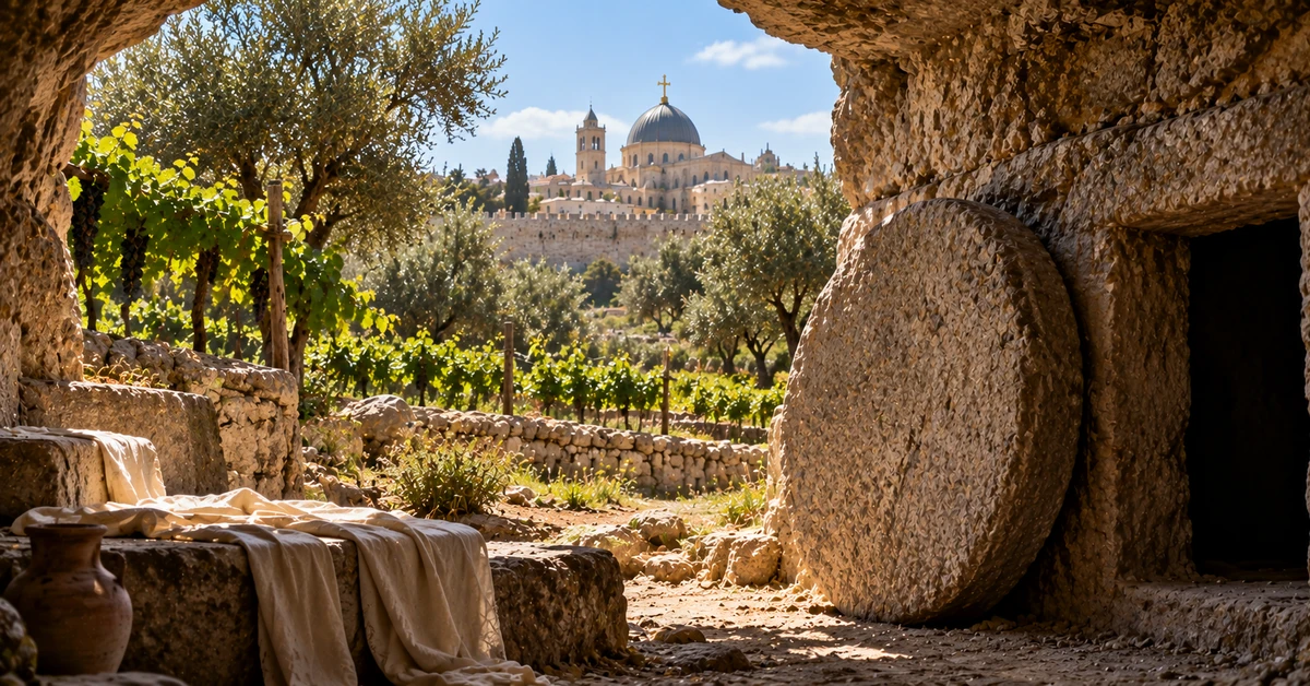 Archaeology Beneath Holy Sepulchre Reveals Ancient Garden and Tomb Landscape